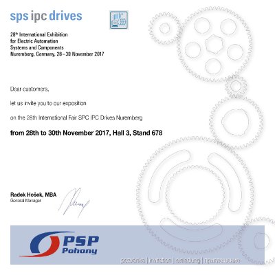 Invitation to SPS IPC Drives 2017